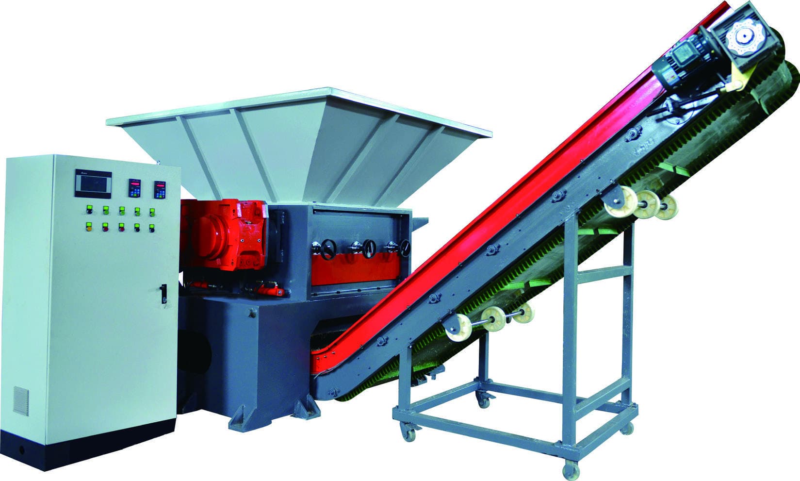 Trituradora industrial de plástico de doble rodillo serie WPT de AMIGE